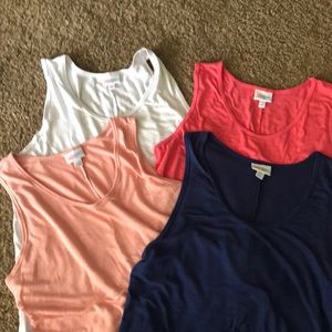 4x LuLaRoe tank tops